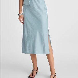 Madewell Blue Midi Skirt